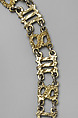 Collar composed of the Letters “S” and “M”, Silver, partially gilded, British