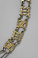Collar composed of the Letters “S” and “M”, Silver, partially gilded, British