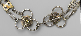 Collar composed of the Letters “S” and “M”, Silver, partially gilded, British