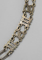 Collar composed of the Letters “S” and “M”, Silver, partially gilded, British