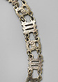 Collar composed of the Letters “S” and “M”, Silver, partially gilded, British