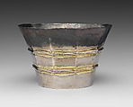 Beaker, Silver and gilded silver, German