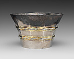Beaker, Silver and gilded silver, German