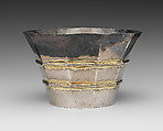 Beaker, Silver and gilded silver, German