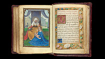 Book of Hours, Simon Bening (Netherlandish, Ghent (?) 1483/84–1561 Bruges), Tempera, gold, and ink on parchment; modern red leather binding, Netherlandish
