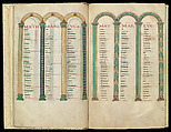 Gospel Book, Ink and opaque watercolor on parchment; modern leather binding, Carolingian