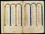 Gospel Book, Ink and opaque watercolor on parchment; modern leather binding, Carolingian