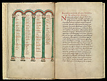 Gospel Book, Ink and opaque watercolor on parchment; modern leather binding, Carolingian