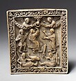 Plaque with the Ascension, Elephant ivory, German