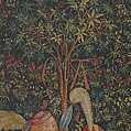 The Hunters Enter the Woods (from the Unicorn Tapestries), Wool warp, wool, silk, silver, and gilt wefts, French (cartoon)/South Netherlandish (woven)