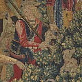 The Unicorn Purifies Water (from the Unicorn Tapestries), Wool warp with wool, silk, silver, and gilt wefts, French (cartoon)/South Netherlandish (woven)