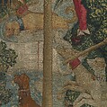 The Unicorn Crosses a Stream (from the Unicorn Tapestries), Wool warp with wool, silk, silver, and gilt wefts, French (cartoon)/South Netherlandish (woven)