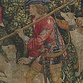 The Unicorn Crosses a Stream (from the Unicorn Tapestries), Wool warp with wool, silk, silver, and gilt wefts, French (cartoon)/South Netherlandish (woven)