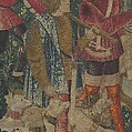 The Hunters Return to the Castle (from the Unicorn Tapestries), Wool warp with wool, silk, silver, and gilt wefts, French (cartoon)/South Netherlandish (woven)