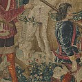 The Hunters Return to the Castle (from the Unicorn Tapestries), Wool warp with wool, silk, silver, and gilt wefts, French (cartoon)/South Netherlandish (woven)