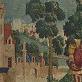 The Hunters Return to the Castle (from the Unicorn Tapestries), Wool warp with wool, silk, silver, and gilt wefts, French (cartoon)/South Netherlandish (woven)