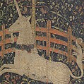 The Unicorn Rests in a Garden (from the Unicorn Tapestries), Wool warp with wool, silk, silver, and gilt wefts, French (cartoon)/South Netherlandish (woven)