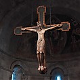 Crucifix, White oak with paint, gold leaf, and tin leaf (corpus); softwood with paint and tin leaf (cross), Spanish