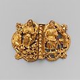 Clasp, Copper alloy, gilding, South Netherlandish