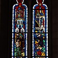 The Baptism of Christ, Pot-metal and colorless glass, vitreous paint and silver stain, Austrian