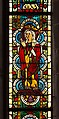 Stained Glass Panel with Queen Kunigunde, Pot-metal glass, colorless glass, and vitreous paint, Austrian