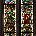 Stained Glass Panel with Emperor Henry II, Pot-metal glass, colorless glass, and vitreous paint, Austrian