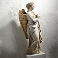 Angel of the Annunciation, Mud-wackestone with traces of polychromy, Italian