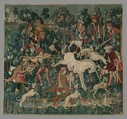 The Unicorn Defends Himself (from the Unicorn Tapestries), Wool warp with wool, silk, silver, and gilt wefts, French (cartoon)/South Netherlandish (woven)
