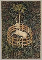 The Unicorn Rests in a Garden (from the Unicorn Tapestries), Wool warp with wool, silk, silver, and gilt wefts, French (cartoon)/South Netherlandish (woven)