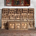 Altar Predella and Socle of Archbishop Don Dalmau de Mur y Cervelló, Francí Gomar (Spanish, Aragon, active by 1443–died ca. 1492/3), Alabaster with traces of paint and gilding, Spanish