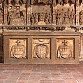 Altar Predella and Socle of Archbishop Don Dalmau de Mur y Cervelló, Francí Gomar (Spanish, Aragon, active by 1443–died ca. 1492/3), Alabaster with traces of paint and gilding, Spanish