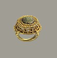 Ring, Gold with cloisonné enamel, German