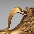 Aquamanile in the Form of a Lion, Copper alloy with inlaid glass, North German