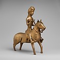 Aquamanile in the Form of a Falconer on Horseback, Copper alloy, North German