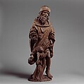 Saint Roch and the Angel, Master of the Biberach Holy Kinship (German, active 16th century), Limewood with traces of paint, German