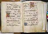 Benedictine Antiphonary, Belbello da Pavia (Italian, born Lombard, active ca. 1420–70) and collaborators, Tempera, gold, and ink on parchment; binding: leather over wood boards with copper alloy corner mounts and bosses, Italian