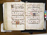 Benedictine Antiphonary, Belbello da Pavia (Italian, born Lombard, active ca. 1420–70) and collaborators, Tempera, gold, and ink on parchment; binding: leather over wood boards with copper alloy corner mounts and bosses, Italian