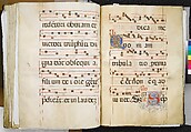 Benedictine Antiphonary, Belbello da Pavia (Italian, born Lombard, active ca. 1420–70) and collaborators, Tempera, gold, and ink on parchment; binding: leather over wood boards with copper alloy corner mounts and bosses, Italian