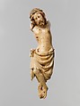 Crucified Christ, Walrus ivory with traces of paint and gilding, Northern European