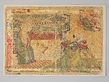 The Annunciation, Silk, cotton, and metallic threads, Italian