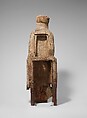 Enthroned Virgin and Child, Birch with paint and glass, French