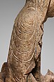 Enthroned Virgin and Child, Birch with paint and glass, French