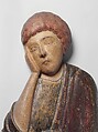 Saint John, Poplar covered with canvas, gesso, and tin foil; oil glazes, Italian