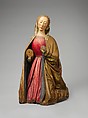 Kneeling Virgin, Attributed to Paolo Aquilano   (Italian, Abruzzo, active ca. 1475–1503) (Sculptor of the Berlin Enthroned Virgin?), Willow with paint and gilding, Italian