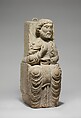 Seated Figure (Prophet or Apostle), Attributed to the Master of Santa Maria la Bianca (Italian, active late 12th–early 13th century), Marble (Carrara marble) with lead and serpentine inlay, Italian