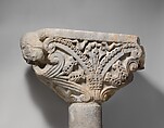 Wedge-shaped Capital, Marble, Italian