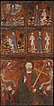 Scenes from the Life of Saint Andrew, Tempera on wood, gold ground, Spanish