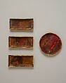 Plaque from a Reliquary, Workshop of the Master of the Virgin Mary's Reliquary Casket (German, Aachen), Champlevé and cloisonné enamel, copper-gilt, German