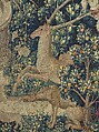 The Unicorn Purifies Water (from the Unicorn Tapestries), Wool warp with wool, silk, silver, and gilt wefts, French (cartoon)/South Netherlandish (woven)
