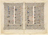 The Belles Heures of Jean de France, duc de Berry, The Limbourg Brothers (Franco-Netherlandish, active France, by 1399–1416), Tempera, gold, and ink on vellum, French
